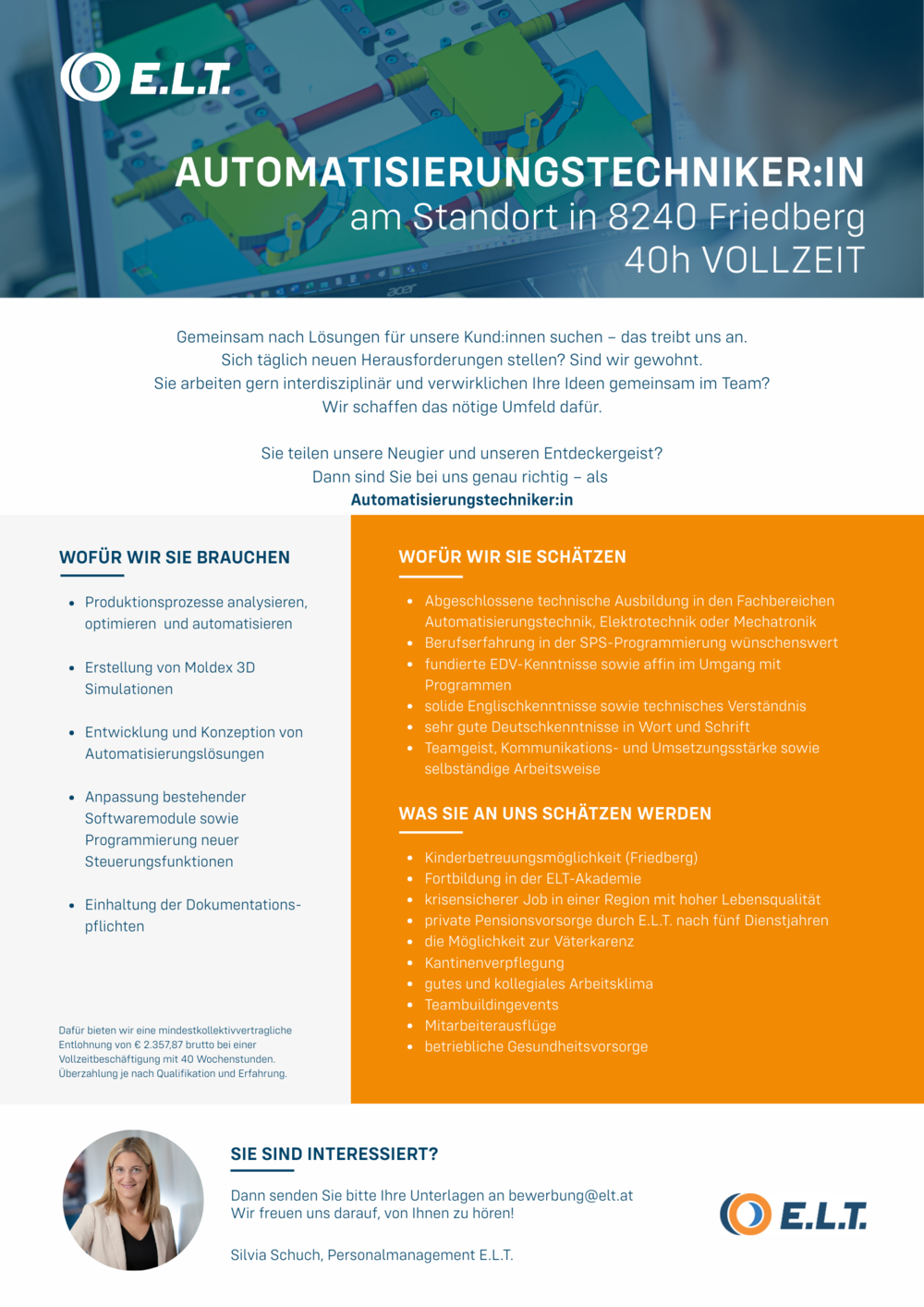 Automatisierungstechniker:in (m/w/d) 