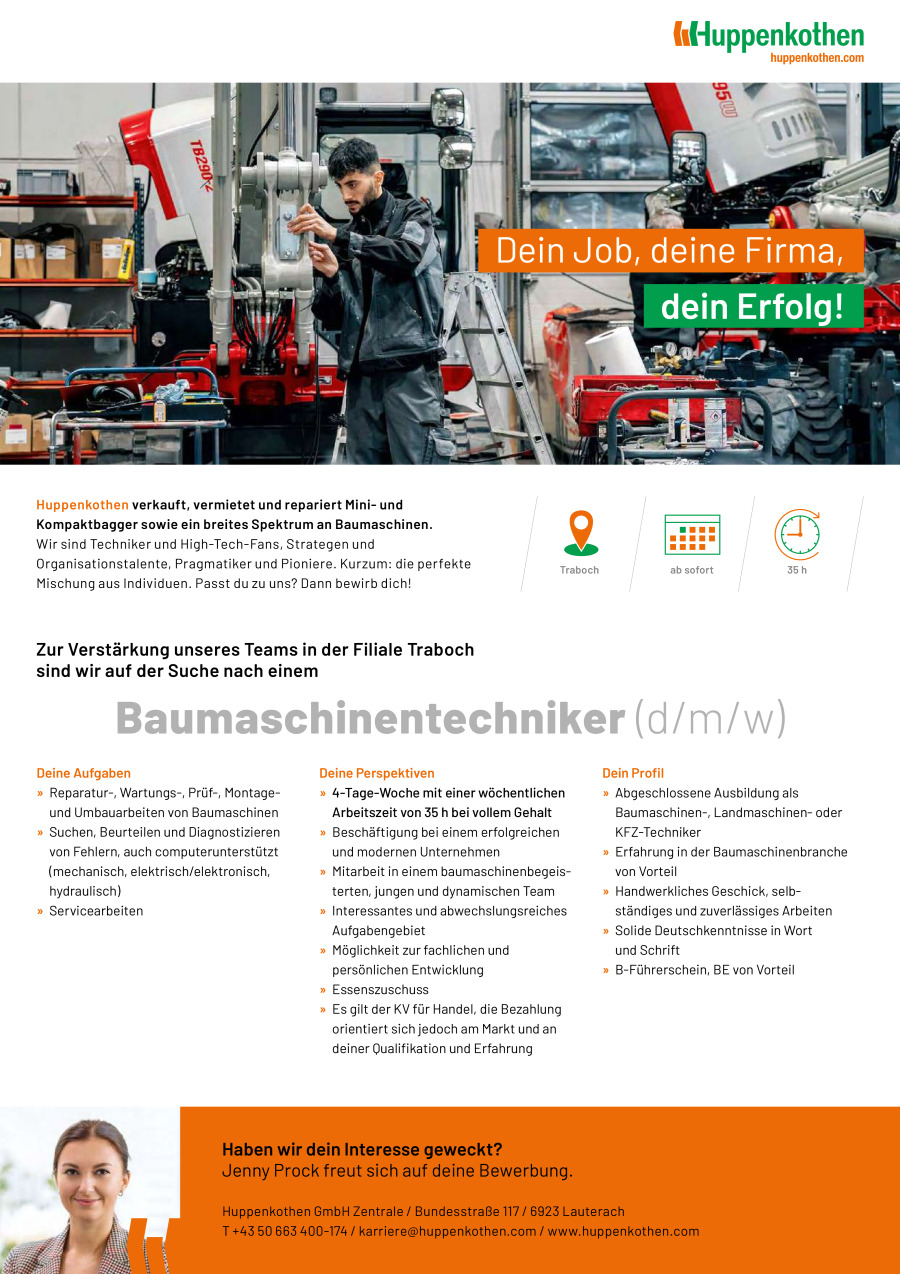 Baumaschinentechniker (d/m/w)