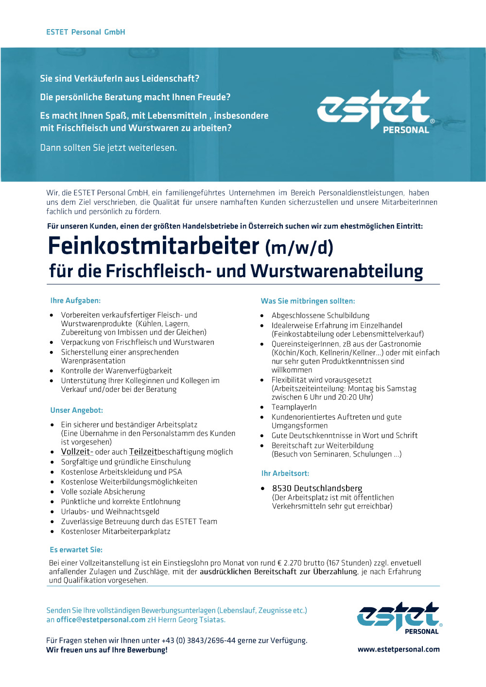Feinkostmitarbeiter (m/w/d)