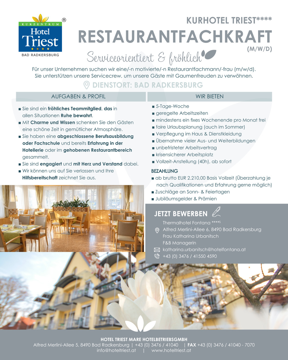 Restaurantfachkraft (m/w/d)