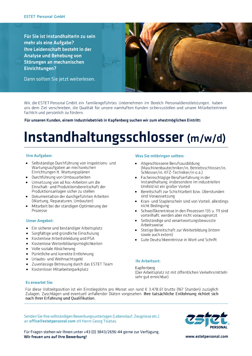 Instandhaltungsschlosser (m/w/d)