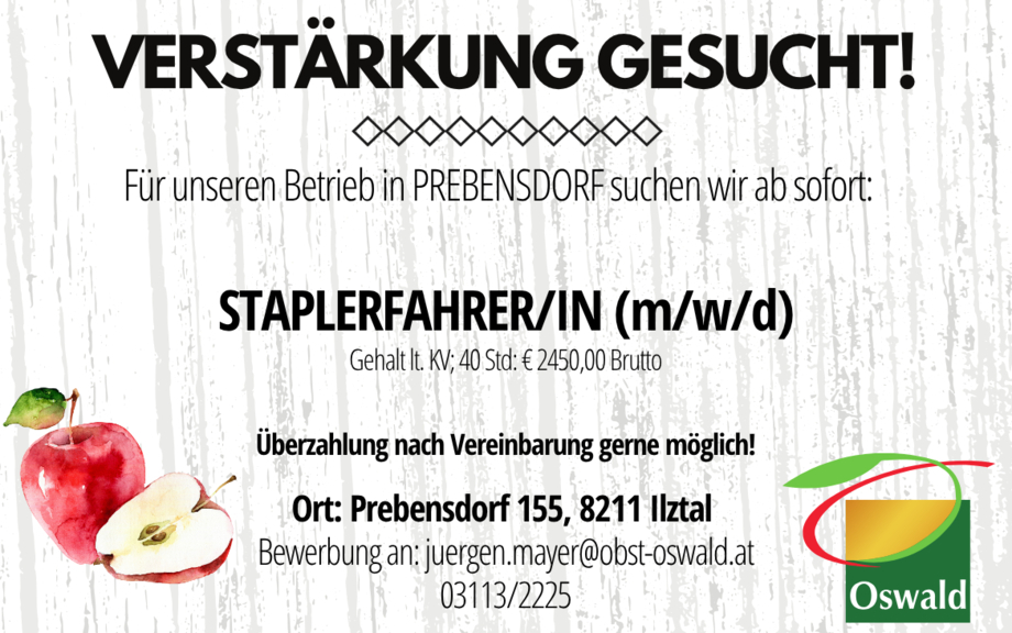 Staplerfahrer/in (m/w/d)