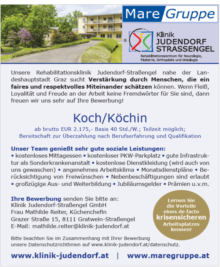 Koch / Köchin (m/w/d)