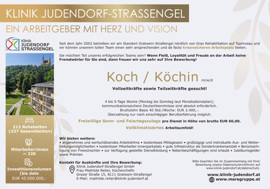 Koch/Köchin (m/w/d)