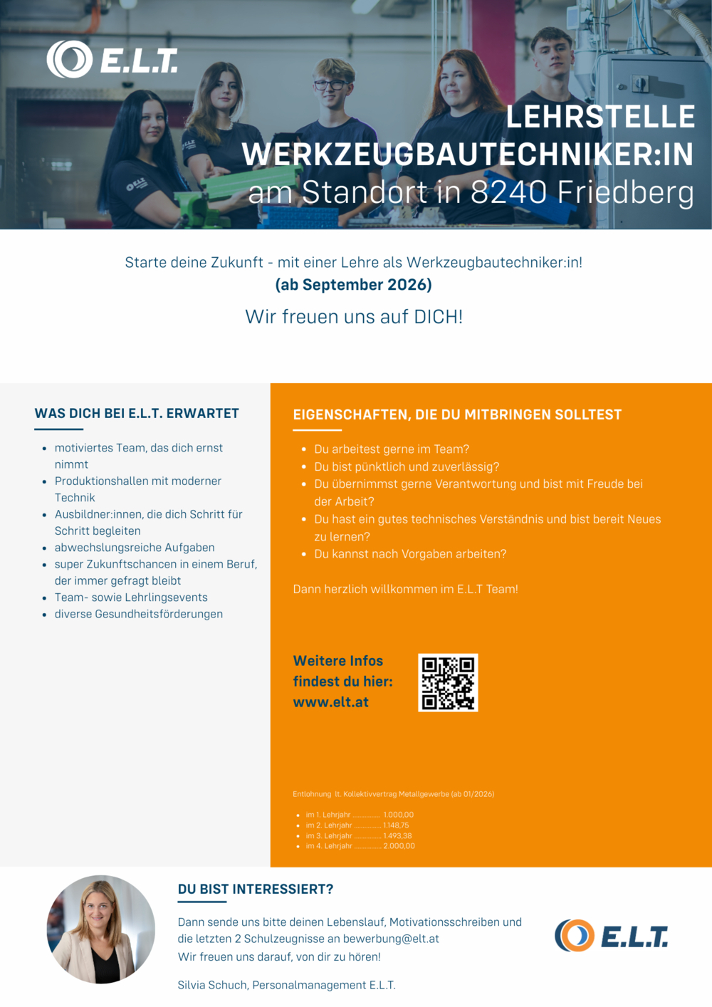 Lehrstelle Werkzeugbautechniker:in (m/w/d)