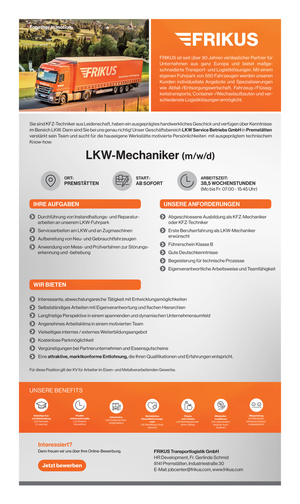 LKW-Mechaniker (m/w/d)