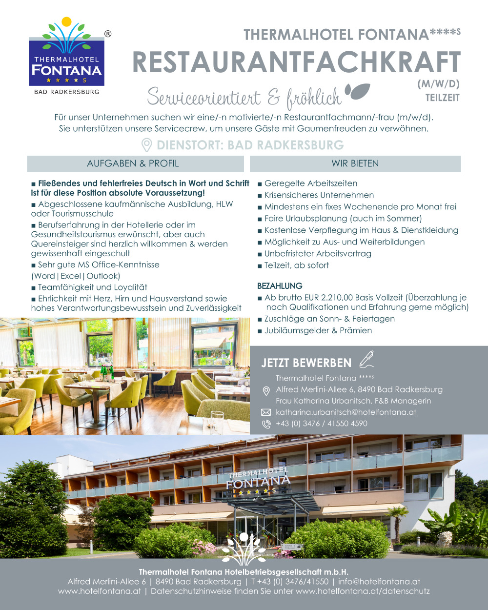 Restaurantfachkraft (m/w/d)