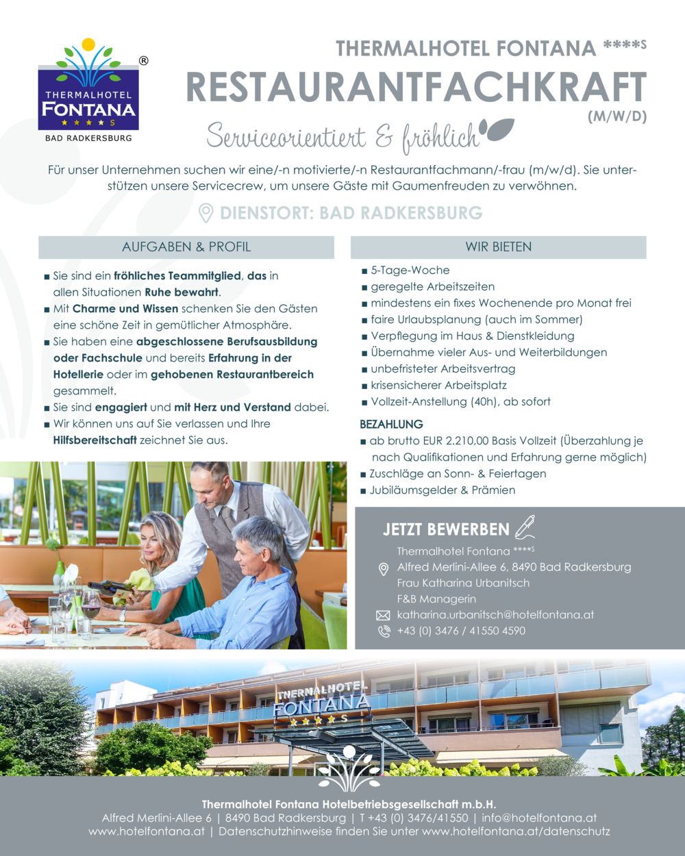 Restaurantfachkraft (m/w/d)