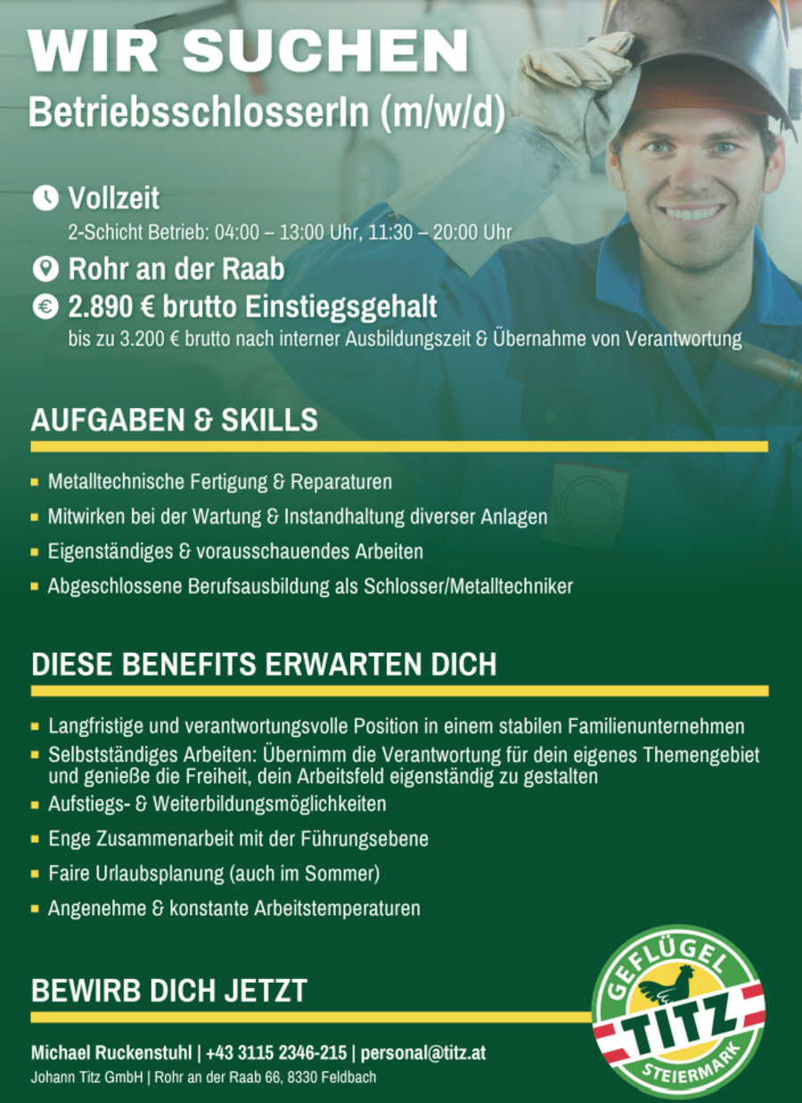 SchlosserIn (m/w/d)