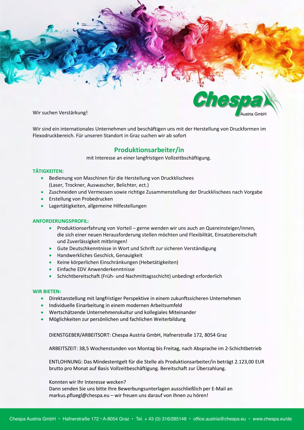 steirerjobs.at - Chespa Austria GmbH