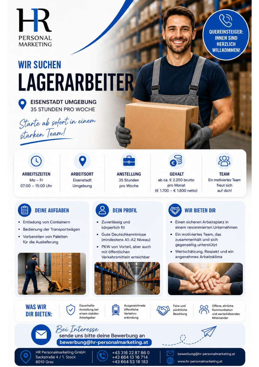 Lagerarbeiter (m/w/d)